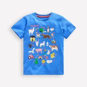 NWT Mini Boden Farm Animal T-Shirt